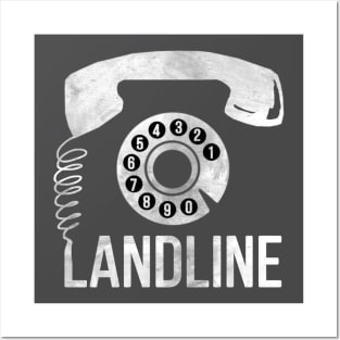 Landline (white version) Posters and Art